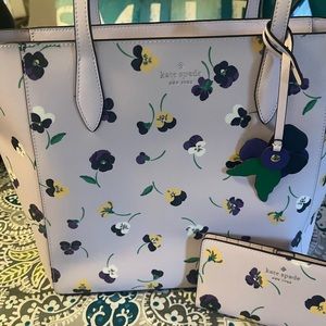 Kate Spade Tote and matching sleeves Slum Bi-fold wallet